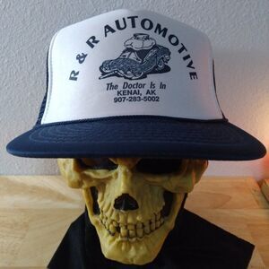 Deadstock Vintage R&R Automotive Alaska Rope Snap Back Trucker Hat
